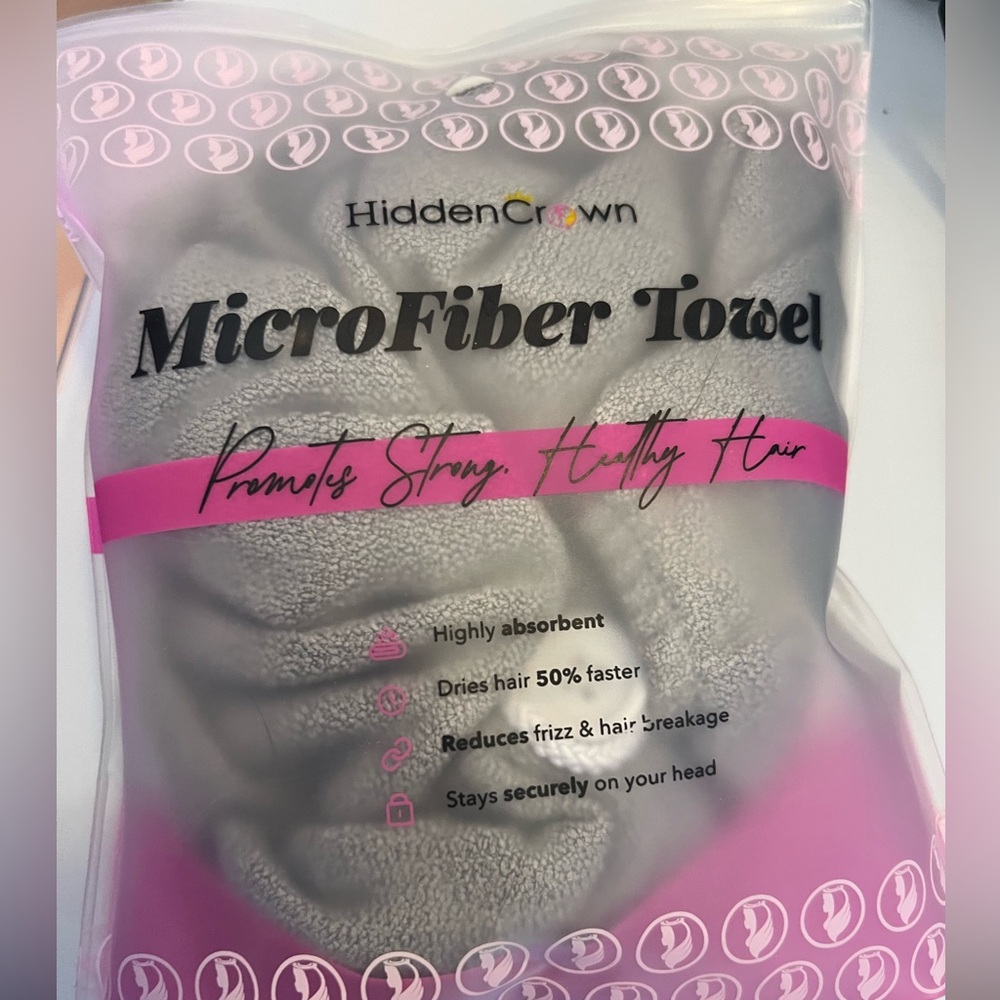 Hidden Crown Hair Towel Wrap